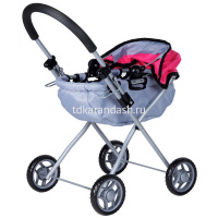 Коляска для куклы 39х32х56см лежачая, металл JB0600163 от магазина "Карандаш"