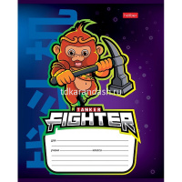 Тетрадь А5 12л клетка "Кибер-герои" на скобе 5 дизайнов 12Т5В1/088957 от магазина "Карандаш"