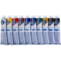 Краски темперные 10 цветов 46мл "Мастер Класс" туба картон 1641032 от магазина "Карандаш"