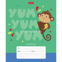 Тетрадь А5 12л клетка "Ррррычалки" на скобе 5 дизайнов 12Т5В1 от магазина "Карандаш"