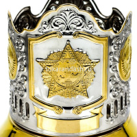 Подстаканник "Орден Победы" со стаканом, позолоченный, в подарочном футляре 740035 от магазина "Карандаш"