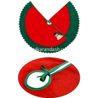 Коврик под ель "Сочельник" 90см красно-зеленый НУ-2136 от магазина "Карандаш"