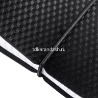 Тетрадь на кольцах А5 120л клетка "DIAMOND черная" пластиковая обложка на резинке 065584 от магазина "Карандаш"