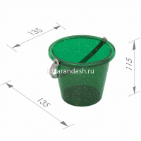 Набор д/песка № 34 (ведро, совок, грабли, машинка, 3 формочки) 11х16х12см 431734H от магазина "Карандаш"