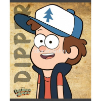 Тетрадь А5 24л клетка "Гравити Фолз" на скобе 5 дизайнов 24Т5В1/068736 от магазина "Карандаш"