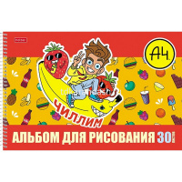 Альбом для рисования А4 30л "Влад А4" на спирали перфорация на отрыв 5 дизайнов 082405 от магазина "Карандаш"