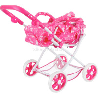 Коляска для куклы 64х39х58см лежачая/сидячая, металл (корзинка, люлька) IT107096 от магазина "Карандаш"