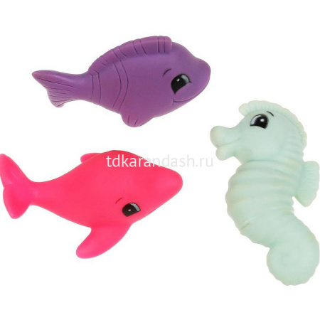 Русалка "София" 29см с двумя рыбками, пластик (световые эффекты) 66001M-PL1-S-BB от магазина "Карандаш"