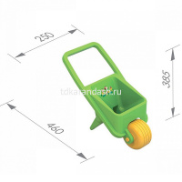 Набор д/песка №18 (тачка, ведро "Морское" среднее, совок, грабли, 4 формочки) 39х46х25см 431709H от магазина "Карандаш"