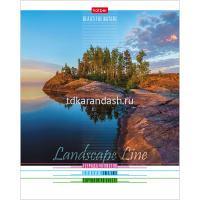 Тетрадь А5 48л линия "Пейзажи" на скобе 5 дизайнов 48Т5B2/012930 от магазина "Карандаш"