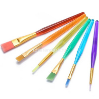 Набор кистей синтетика 6шт. (плоская 3шт., круглая 2шт., скошенная 1шт.) MB2393 от магазина "Карандаш"