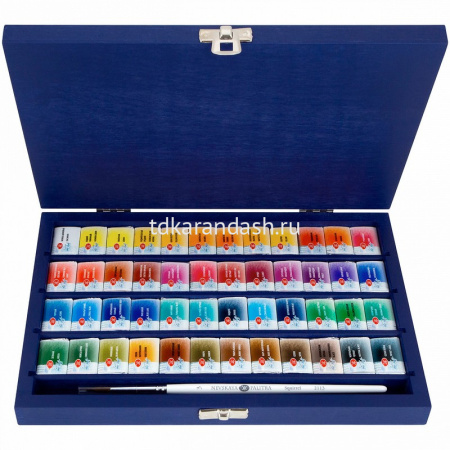 Краски акварельные 48 цветов "Белые Ночи" (1 кисточка) 19431893 от магазина "Карандаш"