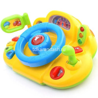 Руль музыкальный "Я тоже рулю" 26х18х13см пластик (свет, звук) 7317 от магазина "Карандаш"
