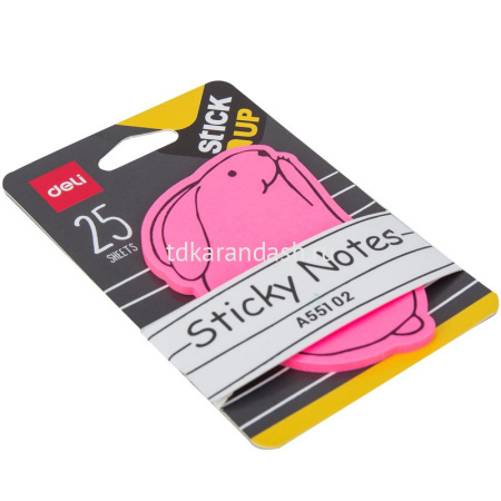 Клейкая бумага 76х76мм "Животные" 25л ассорти EA55102 от магазина "Карандаш"