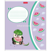 Тетрадь А5 24л линия "Приключения маленькой панды" на скобе 5 дизайнов 24Т5В2/057216 от магазина "Карандаш"