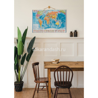 Карта мира Политическая 1:32м 101х70см с ламинацией КН040/БП000000335 от магазина "Карандаш"