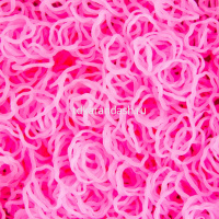 Резиночки для плетения "Цветочек" 200шт с крючком и зажимами неоновые прозрачные 6 цветов Y2764-15 от магазина "Карандаш"