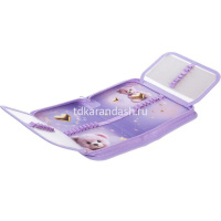 Пенал "Лилу" 20х14х4см прямоугольный одностворчатый, 2 откидные планки, ткань 093855 от магазина "Карандаш"