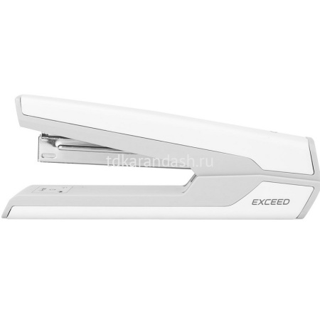 Степлер №24/6,26/6,26/8 25л "Exceed" глубина 55мм пластик, белый E0463WHITE от магазина "Карандаш"