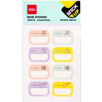 Клейкая закладка бумажная 22х33мм "Macaron" 4 цвета 8шт на листе х 6листов (48шт) ассорти EA60002 от магазина "Карандаш"