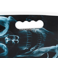 Скейтборд 56х14см, пластик, 4 колеса PU d=5,8см светятся, с ручкой U040855Y от магазина "Карандаш"