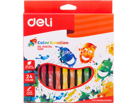 Пастель масляная 24 цвета "Color Emotion" шестигранный корпус, картон EC20120