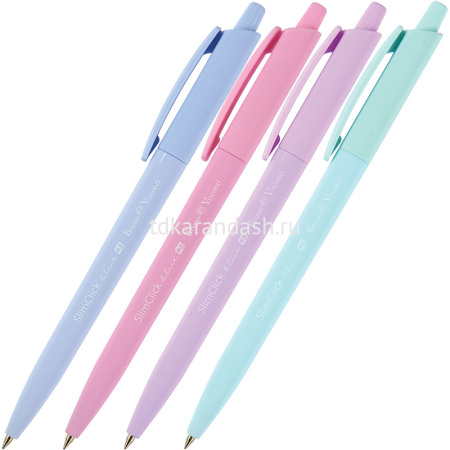 Ручка шариковая "SlimClick.ZEFIR" 0,5мм синяя, автомат 20-0229