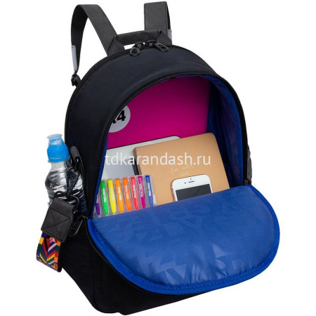 Рюкзак-сумка 37,5х29х15см, 630гр, 3 отделения, 3 кармана, черный RD-546-1/1 от магазина "Карандаш"