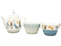 Набор чайный (чайник+2 чашки) 21*15см керамика, 4 цвета Y3403-16 от магазина "Карандаш"