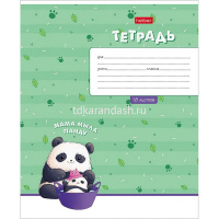 Тетрадь А5 18л клетка "Забавные панды" на скобе 5 дизайнов 18Т5В1/087266 от магазина "Карандаш"