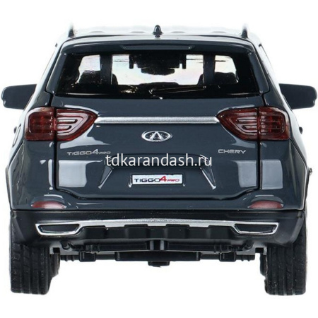 Машина "Chery tiggo 4 pro" темно-серая, инерционная, металл 12см (открывающиеся двери) CHT4PRO-12-DG от магазина "Карандаш"