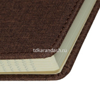 Бизнес-блокнот A5 96л линия гибкая обложка, резинка для ручки, бежевый EN118G/BEIGE от магазина "Карандаш"