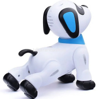 Собака р/у "Руди" 18х11х18см с аккумулятором, пластик (свет, звук, движение, танцы) K21 от магазина "Карандаш"