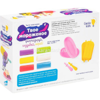 Набор д/лепки из теста 6 цветов 30гр. "Твое мороженое" (тарелки-мороженицы, формочка, 2 палочки) TA2 от магазина "Карандаш"