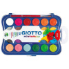 Краски акварельные 24 цвета "Giotto" с кисточкой, пластиковая упаковка 352600
