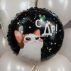 Шар воздушный 46см(18") Круг "С Днем Рождения! Котик" фольга 13489 от магазина "Карандаш"