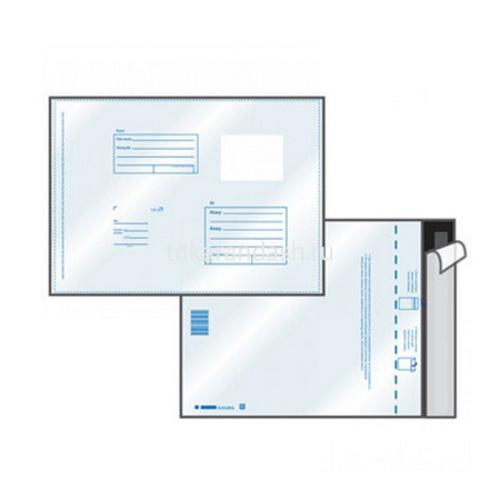 Пакет почтовый п/э №3 С4 (229*324мм) КУДА-КОМУ, отрывная лента
