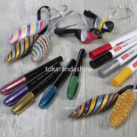 Маркер-краска черный, металл.корпус, пулевидный наконечник, толщина линии 1-4мм 040913 от магазина "Карандаш"