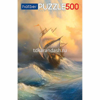 Пазлы 500 эл. "Premium. Парусник на волнах" 34х46см 500ПЗ2_18448/057800 от магазина "Карандаш"