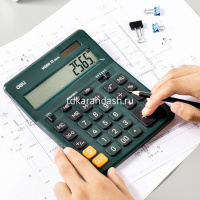 Калькулятор 12 разрядов 158х203х31мм зеленый EM888F-GREEN от магазина "Карандаш"