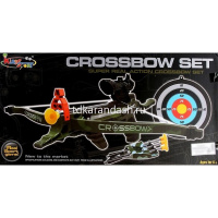 Арбалет с мишенью 51см пластик 3 стрелы на присосках 1808353/J1804B от магазина "Карандаш"