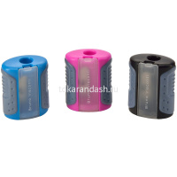 Точилка 1 отв. "Easysharp. Механизмы" с контейнером, пластик, 3 цвета 35-0020 от магазина "Карандаш"