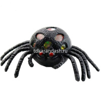 Игрушка антистресс "Паук" 12см, черный с блестками Y7486-18 от магазина "Карандаш"
