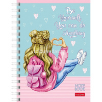 Записная книжка А6 80л "Жизнь прекрасна!" клетка, на спирали, двойная твердая обложка, 3 дизайна от магазина "Карандаш"