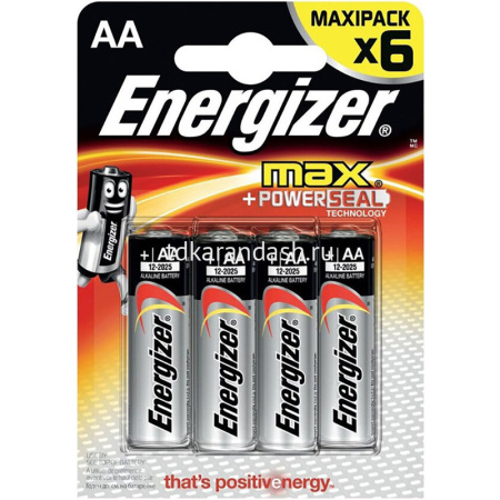 Батарейка Energizer Power/MAX LR06 AA FSB4 1шт