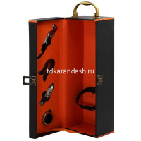 Шкатулка для бутылки с набором сомелье 11х11х37см 724844 от магазина "Карандаш"