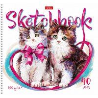 Альбом для рисования А4 223х240мм 40л "Mash-up" на спирали тиснение 3 дизайна 077554 от магазина "Карандаш"