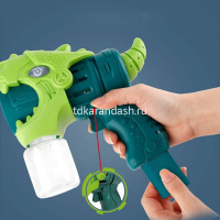 Мыльные пузыри - пистолет "Динозавр" электрический, 12 отверстий 18х18см ассорти PQ2395 от магазина "Карандаш"