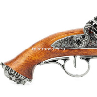 Пистоль пиратский 18 века системы флинтлок 36см металл, дерево DE-1103-G от магазина "Карандаш"