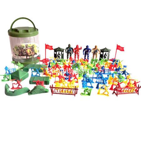 Набор солдат и техники "Военный" пластик 14х14х17см в пластиковой тубе 2298998/6688-13